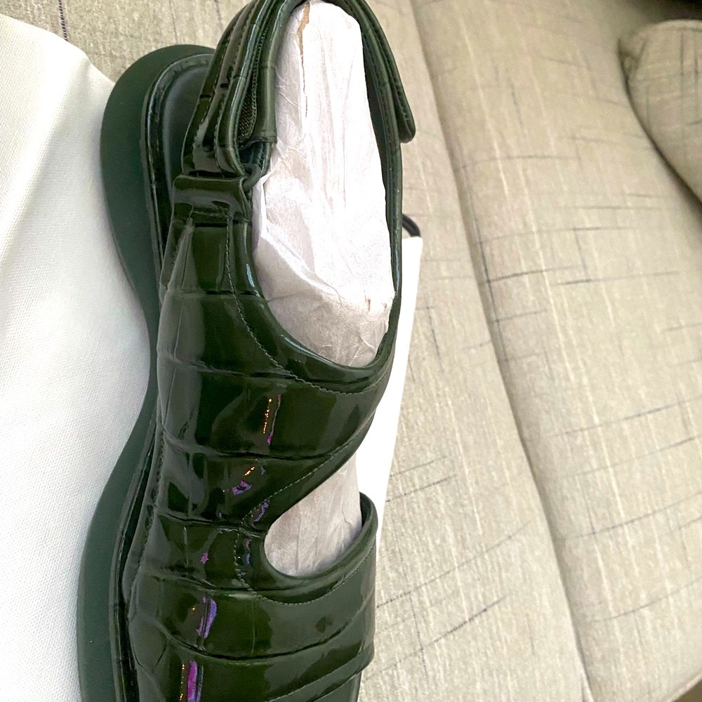 Vince Dark Green Women's Sandals - Picture 10 of 13